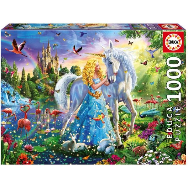 Princess &amp; Unicorn 1000 Pieces Jigsaw Puzzle