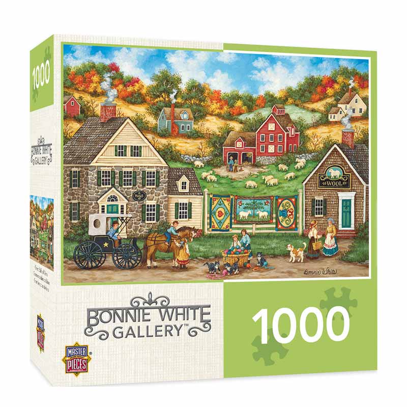 MasterPieces Hometown Gallery Great Balls of Yarn - 1000 Piece Jigsaw Puzzle by Bonnie White