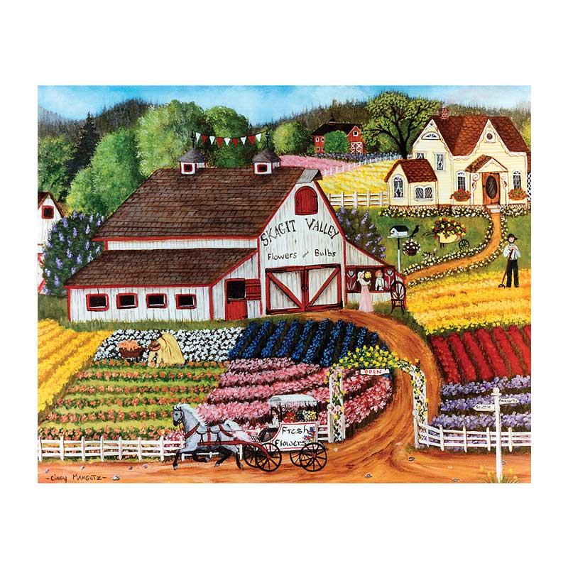 Masterpieces Puzzle Homegrown - Fresh Flowers 750 Piece Jigsaw Puzzle