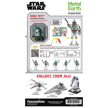 Metal Earth Premium Series Star Wars Boba Fett 3D Metal Model Kit