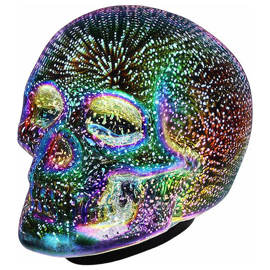 Led skull table lamp