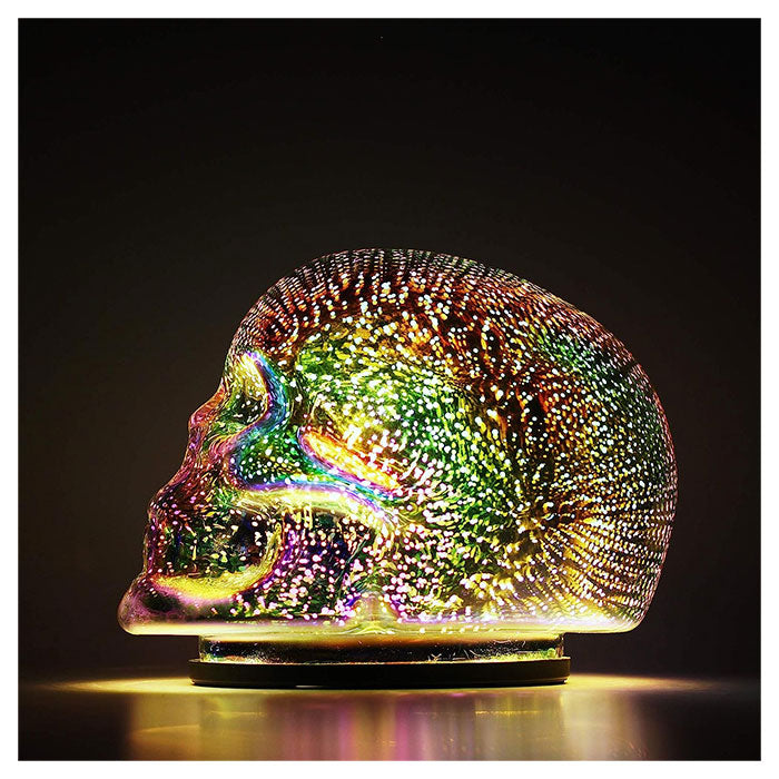 Led skull table lamp