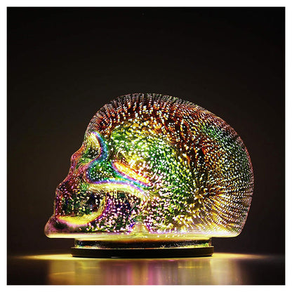 Led skull table lamp