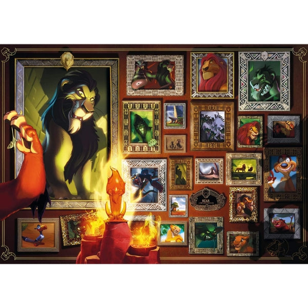 Ravensburger 1000 Pieces Puzzle - Scar (Disney Villainous Collection)