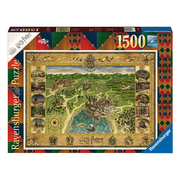 Harry Potter Hogwarts Map 1500 piece Jigsaw Puzzle