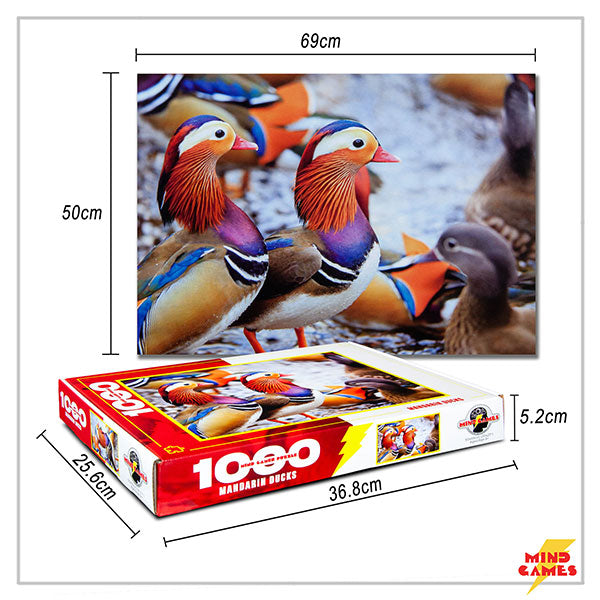 Mandarin Ducks 1000 Pieces Jigsaw Puzzle