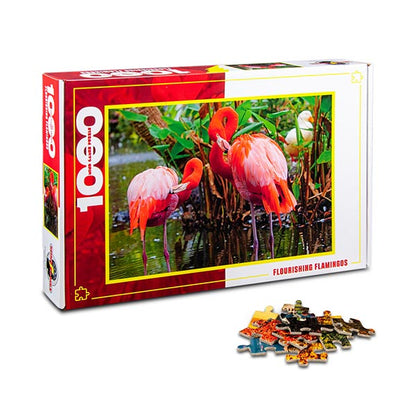 Flourishing Flamingos 1000 Pieces Jigsaw Puzzle