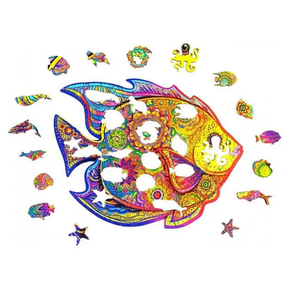 Mysterious Fish Wooden Puzzle 179 Pieces