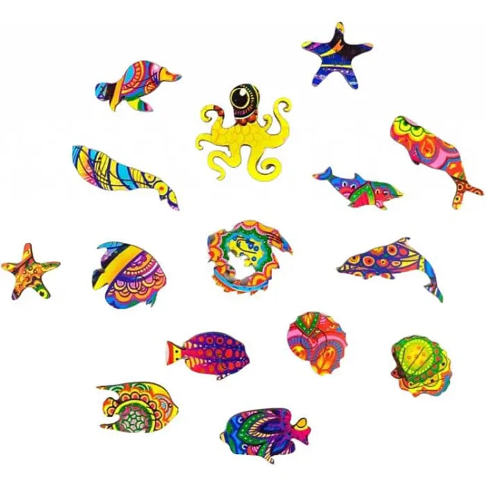 Mysterious Fish Wooden Puzzle 179 Pieces