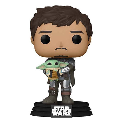 Funko Pop! Star Wars The Mandalorian Mando Holding Child