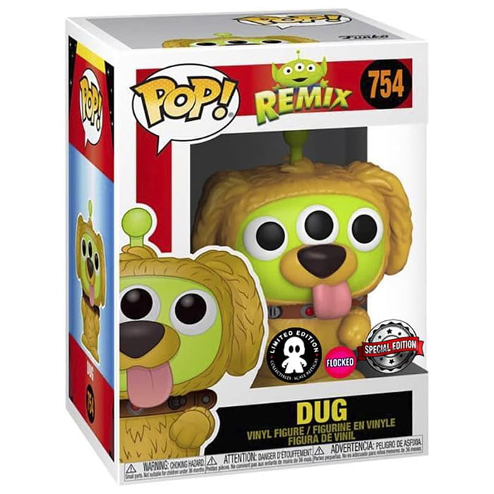 Funko Pop! Pixar Alien Remix Dug (Flocked)