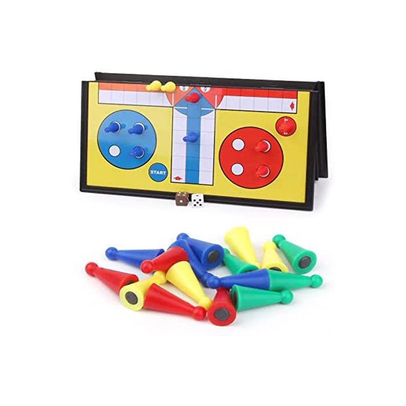 TradeOpia 3-in-1 Snakes and Ladders, Classic Ludo and Chinese Checkers 12.6" Family Games Set