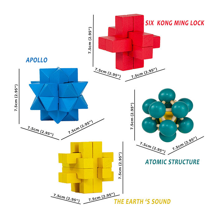 3D Luban Puzzle Assorted (Random Pick)