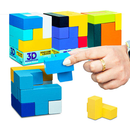 Color wood block puzzles