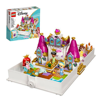 LEGO Disney Princess Ariel, Belle, Cinderella and Tiana's Storybook Adventures 130PCS 5+