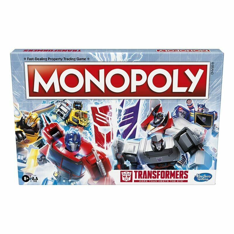 Hasbro Monopoly: Transformers Edition Board Game for 2-6 Players Kids