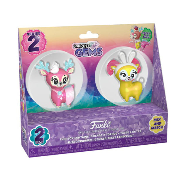 SNAPSIES GEMS - BLUSH &amp; PINKY SPRING 2-PACK