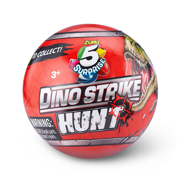 ZURU 5 SURPRISE Dino Strike Hunt Series 3 Mystery Collectible Capsule(Colors &amp; Styles Picked randomly)