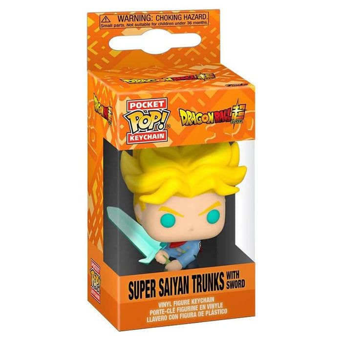 Funko Pop! Keychain Dragon Ball Super Super Saiyan Trunks with Sword