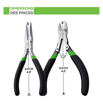 Metal Earth Enhanced Design 2-Piece Tool Kit - Clippers - Needle Nose Pliers