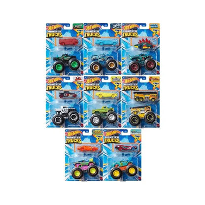 The Hot Wheels Monster Trucks 1:64 Scale 2 Pack - Styles May Vary