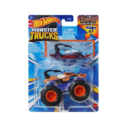 The Hot Wheels Monster Trucks 1:64 Scale 2 Pack - Styles May Vary