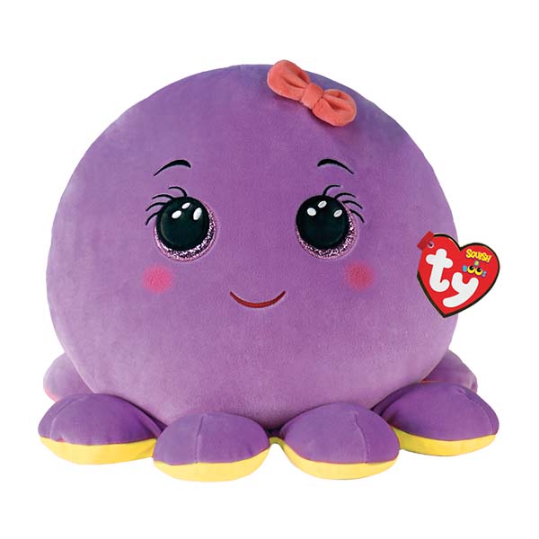 Ty Squish Boos Octavia Octopus PURPLE 10"