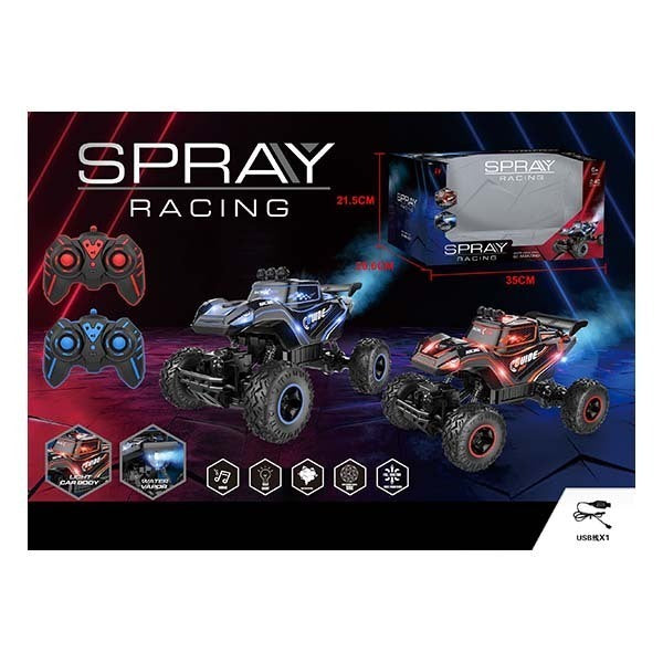 Remote Control - Climb Car With Light And Sound Blue 2.4G