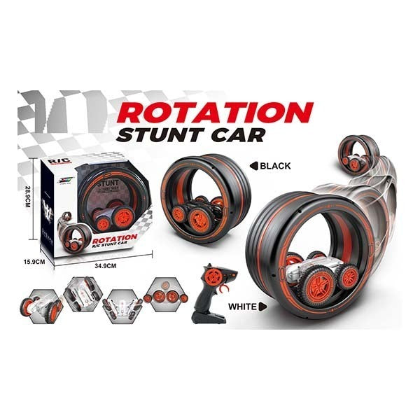 Remote Control - Rotation Stunt Car Black 2.4G