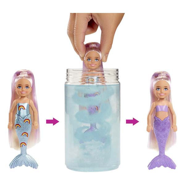 Barbie Chelsea Color Reveal Mermaid Series Color May Vary