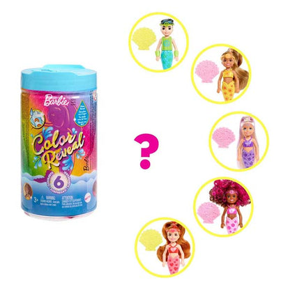 Barbie Chelsea Color Reveal Mermaid Series Color May Vary