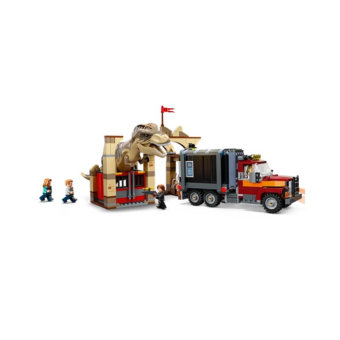 LEGO Jurassic World T. rex &amp; Atrociraptor Dinosaur Breakout 466 Pieces