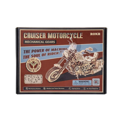 ROKR Cruiser Motorcycle 3D Wooden Puzzle - 420 pcs