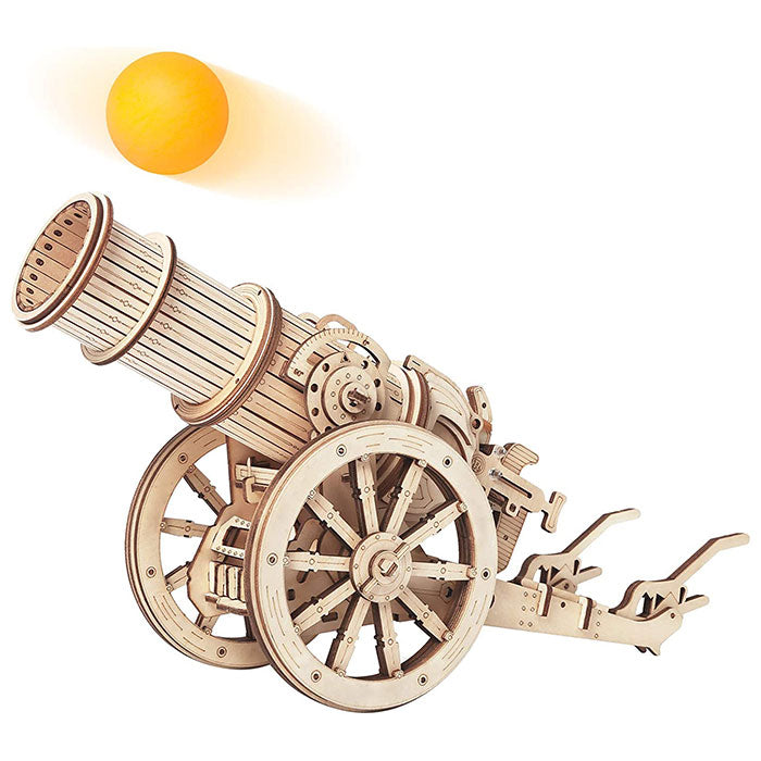 3D Wooden Puzzle Medieval Wheel Cannon