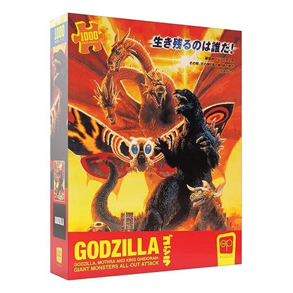 Puzzle 1000Pc Godzilla Mothra &amp; Ghidorah