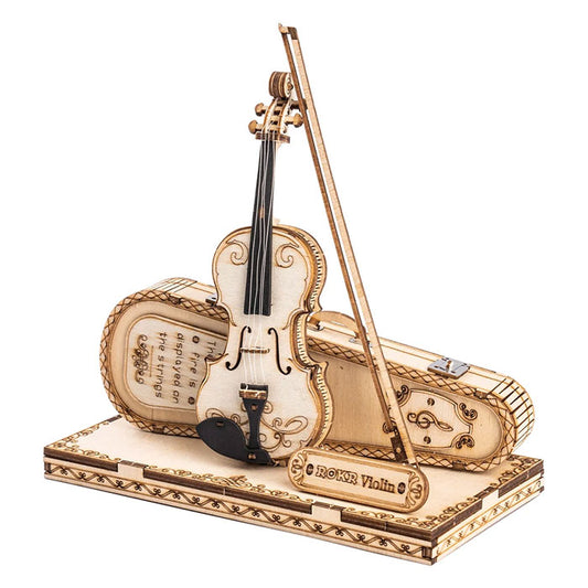 ROKR Violin Capriccio Model 3D Wooden Puzzle - 62 PCS