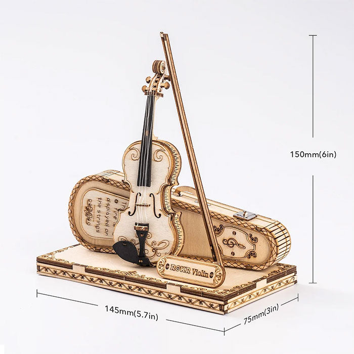 ROKR Violin Capriccio Model 3D Wooden Puzzle - 62 PCS
