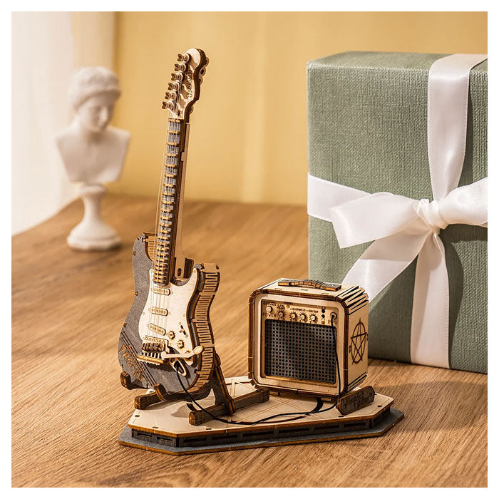 ROKR Electric Guitar Model 3D Wooden Puzzle - 140 PCS
