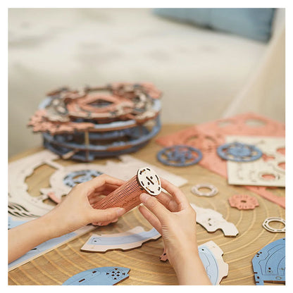 3D Wooden Puzzle Romantic Notes Wall Clock