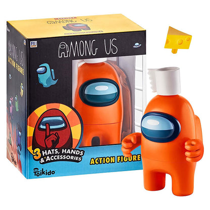 Among Us Crewmate Figure with Stamper - 4.5 Inch Tall! - Characters Will Vary