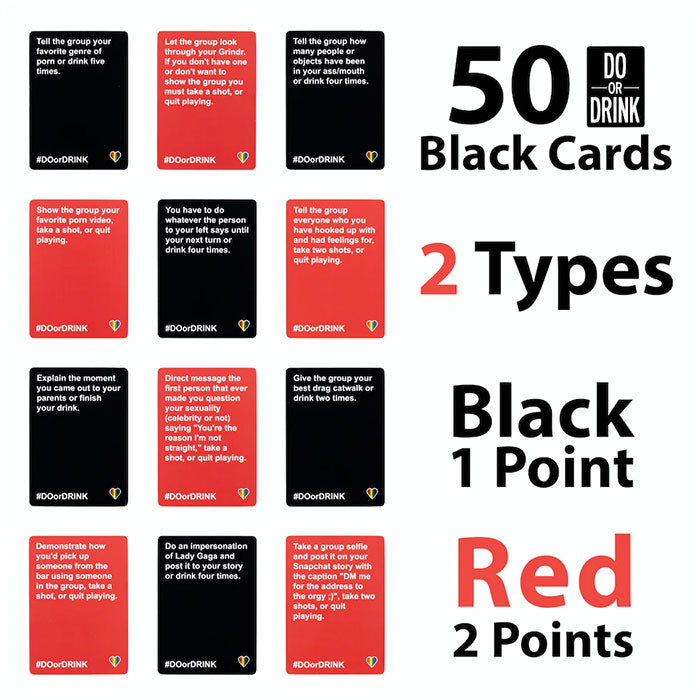 Do or Drink - Pride Theme Pack Card Game