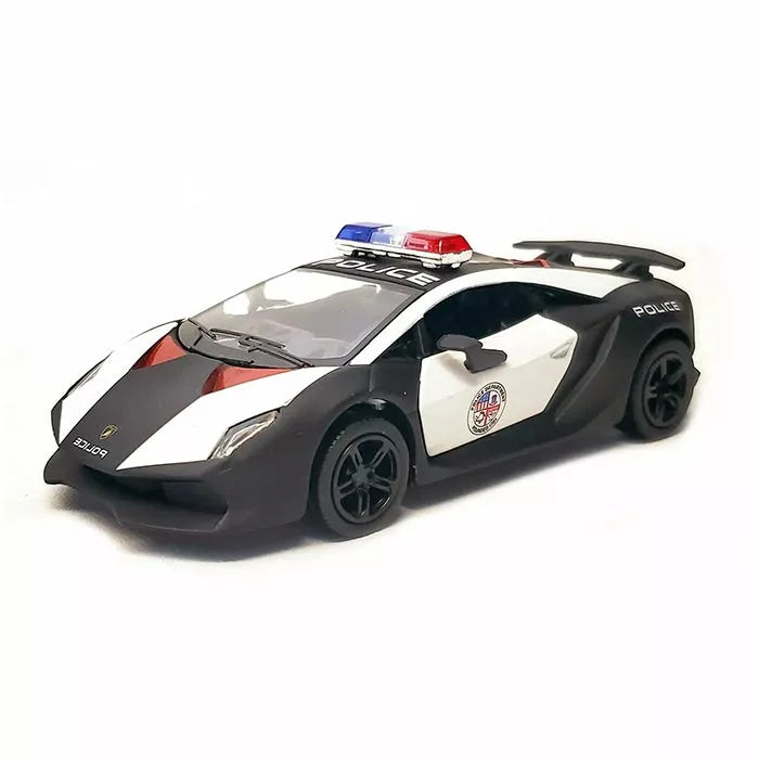 Kinsmart 5" Die-cast: Lamborghini Sesto Elemento Police 1/38 Scale
