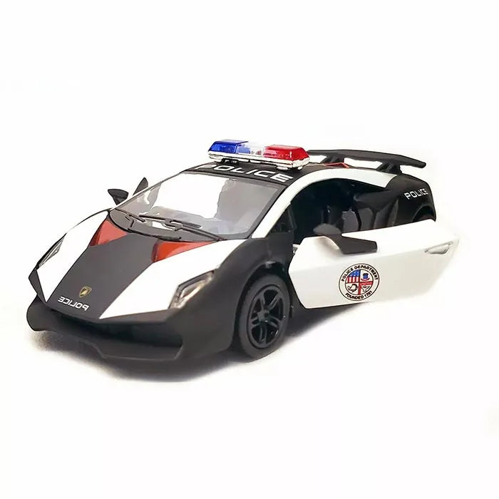 Kinsmart 5" Die-cast: Lamborghini Sesto Elemento Police 1/38 Scale