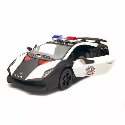Kinsmart 5" Die-cast: Lamborghini Sesto Elemento Police 1/38 Scale