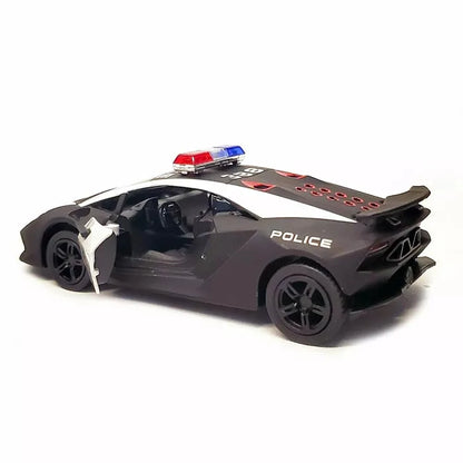Kinsmart 5" Die-cast: Lamborghini Sesto Elemento Police 1/38 Scale