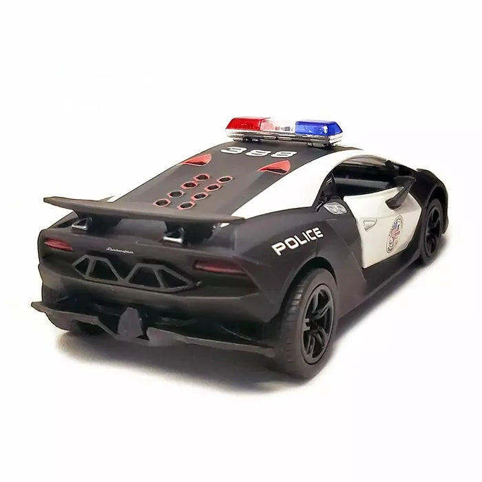 Kinsmart 5" Die-cast: Lamborghini Sesto Elemento Police 1/38 Scale