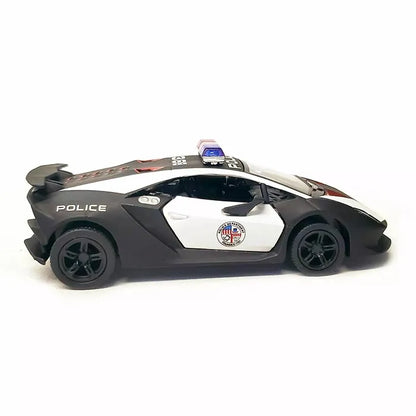 Kinsmart 5" Die-cast: Lamborghini Sesto Elemento Police 1/38 Scale