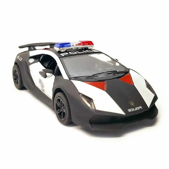 Kinsmart 5" Die-cast: Lamborghini Sesto Elemento Police 1/38 Scale