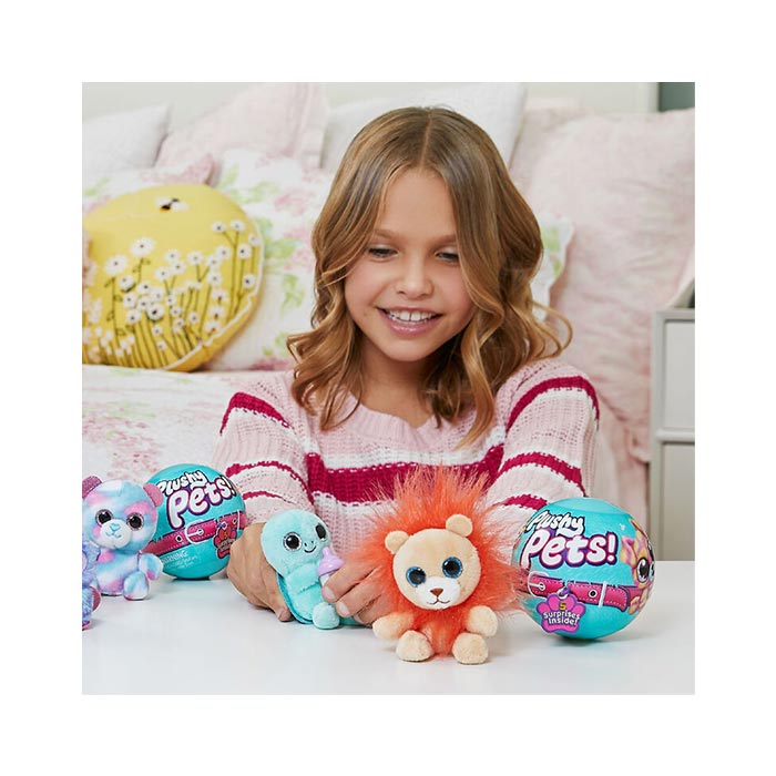 5 Surprise Plushy Pets Mystery Collectible Capsule By Zuru