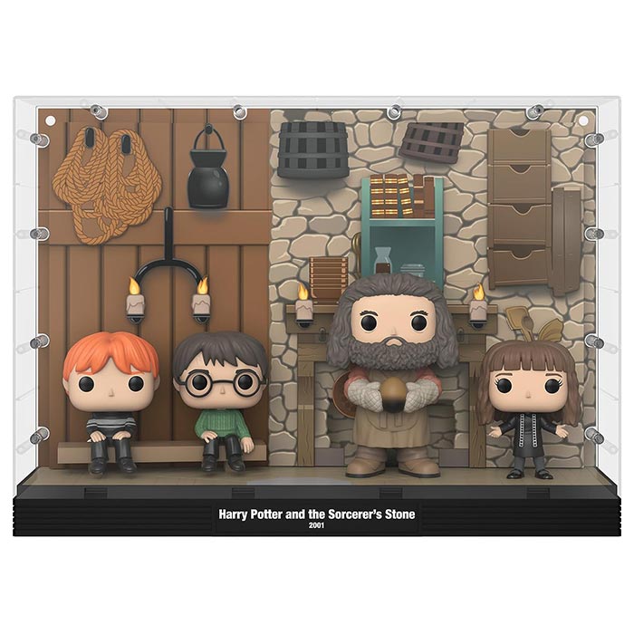 Funko Pop! Moment Deluxe Hagrid's Hut Harry Potter with Ron Hagrid and Hermione